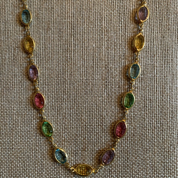 Jewelry - 32” CRYSTAL RAINBOW NECKLACE MULTICOLORED
